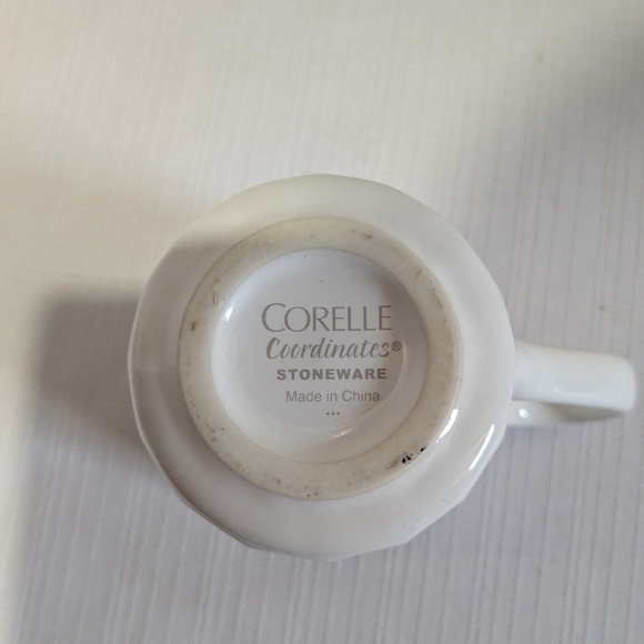 Corelle Coordinates White Swirl Mugs Set Of 4 Stoneware - Picture 3 of 8